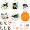 5 Sets Embroidery Starter Kit With Black Cat Patterns And Instructions 2 5 Sets Embroidery Starter Kit With Black Cat Patterns And Instructions -Michaels Stores 526981403047600