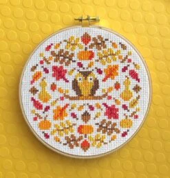 Autumn Mood Cross Stitch Kit -Michaels Stores 52842622730144 2