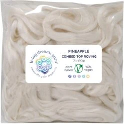 2oz Pineapple Fiber: Natural White Undyed Combed Top Roving. Plant Based, Eco Friendly, Vegan 14 2oz Pineapple Fiber: Natural White Undyed Combed Top Roving. Plant Based, Eco Friendly, Vegan -Michaels Stores 53805927175888 1