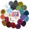 Extra Large Needle Felting Starter Kit Includes 20 Premium Wool Colors, 50 Needles And Tools, Text And Video Guide. Craft Kit For Beginners, Kids And Adults -Michaels Stores 546374340988064