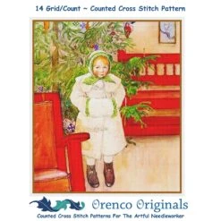Maggie At Christmas Counted Cross Stitch Pattern By Carl Larsson -Michaels Stores 549367174179552 2
