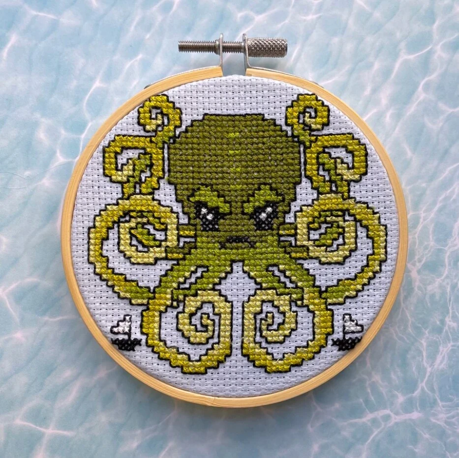 Kraken Counted Cross Stitch Kit 3 Kraken Counted Cross Stitch Kit
