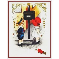 Valentine Boy Girl Mailing Cards Hearts Love Counted Cross Stitch Pattern 23 Valentine Boy Girl Mailing Cards Hearts Love Counted Cross Stitch Pattern -Michaels Stores 558904160177 1