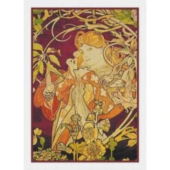 Art Nouveau Alphonse Mucha Purple Ivy Poster Counted Cross Stitch Chart Pattern 23 Art Nouveau Alphonse Mucha Purple Ivy Poster Counted Cross Stitch Chart Pattern -Michaels Stores 558920224817 1