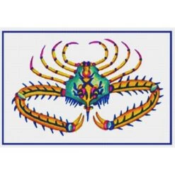 Fallour's Renard's Colorful Crab # 2 Counted Cross Stitch Chart Pattern 23 Fallour's Renard's Colorful Crab # 2 Counted Cross Stitch Chart Pattern -Michaels Stores 558920921009 1