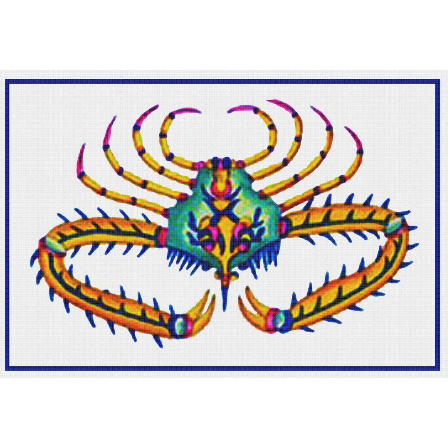 Fallour's Renard's Colorful Crab # 2 Counted Cross Stitch Chart Pattern 9 Fallour's Renard's Colorful Crab # 2 Counted Cross Stitch Chart Pattern - Image 7