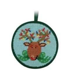 Reindeer Christmas Ornament - Needlepoint Kit Multicolor -Michaels Stores 5732257169225 2
