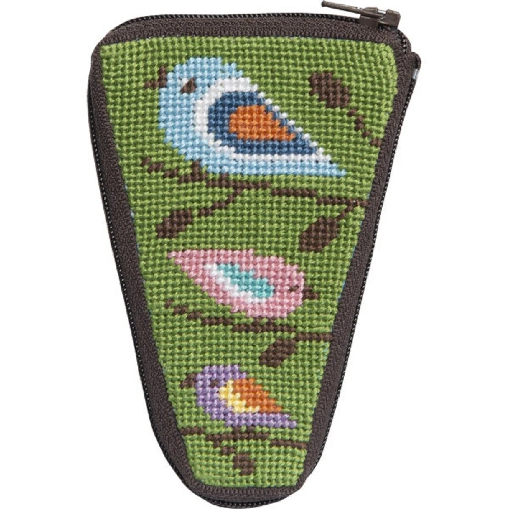 Stitch & Zip Needlepoint Scissor Case Kit - SZ926 Birds Of Color Multicolor 5 Stitch & Zip Needlepoint Scissor Case Kit - SZ926 Birds Of Color Multicolor - Image 3