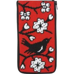 Stitch & Zip Eyeglass Case Needlepoint Kit- Blackbird Multicolor -Michaels Stores 5732276043593 2