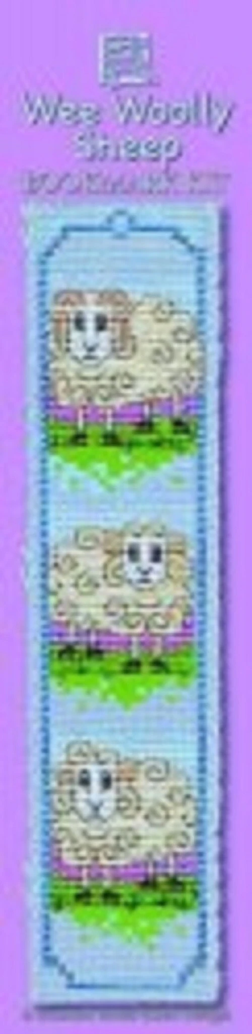 Wee Woolly Sheep Bookmark - Cross Stitch Kit Multicolor 4 Wee Woolly Sheep Bookmark - Cross Stitch Kit Multicolor - Image 2