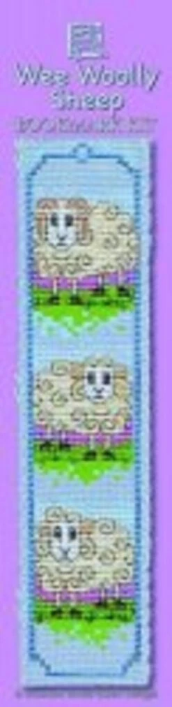 Wee Woolly Sheep Bookmark - Cross Stitch Kit Multicolor