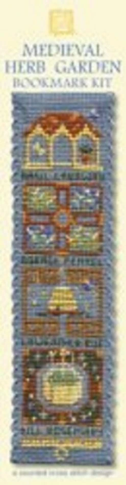 Medieval Herb Garden Bookmark - Cross Stitch Kit Multicolor