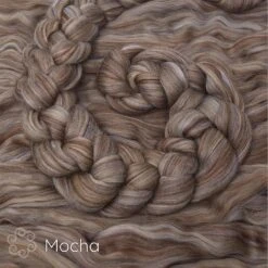 100% Superfine Merino Fiber: Winner's Circle. Soft Combed Top Roving Color Blend For Spinning, Felting, Weaving Mocha -Michaels Stores 5764910277641313184 1