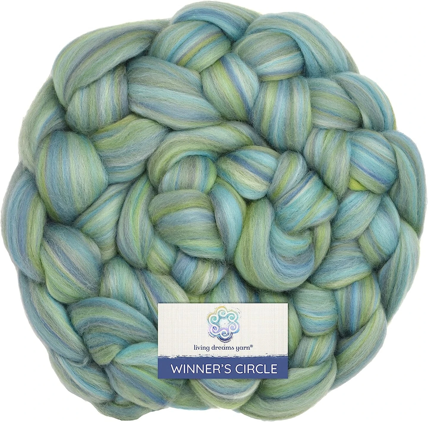 100% Superfine Merino Fiber: Winner's Circle. Soft Combed Top Roving Color Blend For Spinning, Felting, Weaving Tidepool 9 100% Superfine Merino Fiber: Winner's Circle. Soft Combed Top Roving Color Blend For Spinning, Felting, Weaving Tidepool - Image 7
