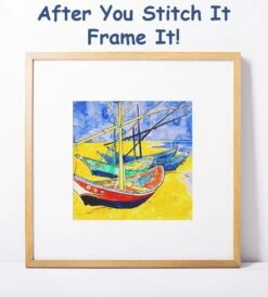 Originals Originals Vincent Van Gogh Boats On The Beach Counted Cross Stitch Pattern 25 Originals Originals Vincent Van Gogh Boats On The Beach Counted Cross Stitch Pattern -Michaels Stores 5860768041707 1