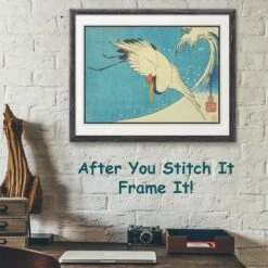 The Crane Above The Wave By Japanese Artist Utagawa Hiroshige Counted Cross Stitch Pattern 25 The Crane Above The Wave By Japanese Artist Utagawa Hiroshige Counted Cross Stitch Pattern -Michaels Stores 5940209479787 1