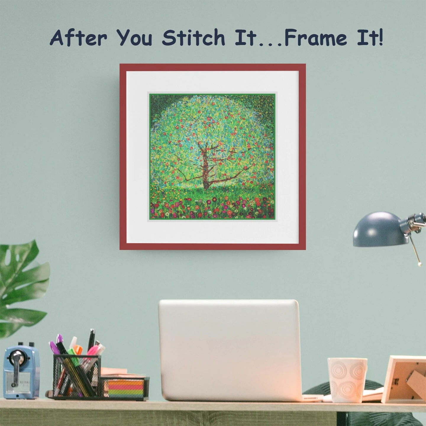 Gustav Klimt Apple Tree Counted Cross Stitch Pattern 16 Gustav Klimt Apple Tree Counted Cross Stitch Pattern - Image 14
