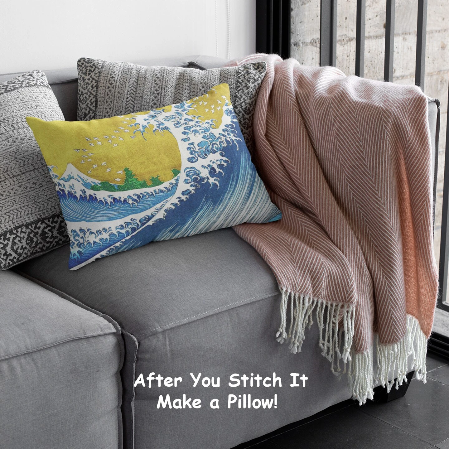 The Colorized Wave Kanagawa By Japanese Artist Katsushika Hokusai Counted Cross Stitch Pattern 16 The Colorized Wave Kanagawa By Japanese Artist Katsushika Hokusai Counted Cross Stitch Pattern - Image 14