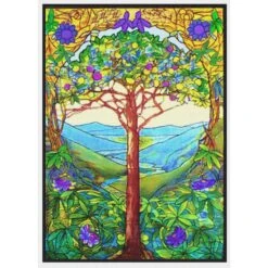 The Tree Of Life Inspired By Louis Comfort Tiffany Counted Cross Stitch Pattern -Michaels Stores 5940241604651 1
