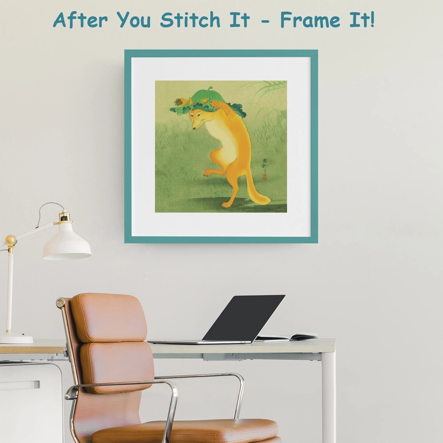 Japanese Ohara Shoson's The Dancing Fox Detail Square Counted Cross Stitch Pattern 15 Japanese Ohara Shoson's The Dancing Fox Detail Square Counted Cross Stitch Pattern - Image 13