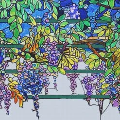 Louis Comfort Tiffany Wisteria Square Design Counted Cross Stitch Pattern -Michaels Stores 5974593717355