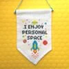Personal Space Tiny Banner Counted Cross Stitch Kit