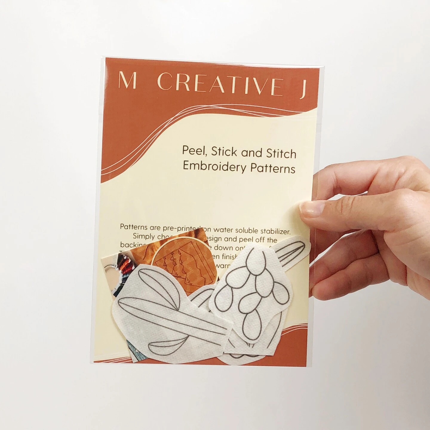 MCreativeJ Cacti - Peel Stick And Stitch Hand Embroidery Patterns 5 MCreativeJ Cacti - Peel Stick And Stitch Hand Embroidery Patterns - Image 3