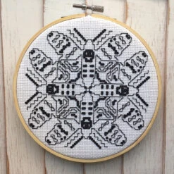 Blackwork Moth Counted Cross Stitch DIY KIT 12 Blackwork Moth Counted Cross Stitch DIY KIT -Michaels Stores 6108600194617 2