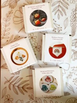 MCreativeJ Flower Trio- DIY Beginner Embroidery Craft Kit -Michaels Stores 6108603694649 1