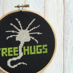 Free Hugs Alien Creature Counted Cross Stitch DIY KIT Intermediate 15 Free Hugs Alien Creature Counted Cross Stitch DIY KIT Intermediate -Michaels Stores 6108612253241 1