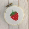 Strawberry Counted Cross Stitch DIY Kit 1 Strawberry Counted Cross Stitch DIY Kit -Michaels Stores 6108614088249