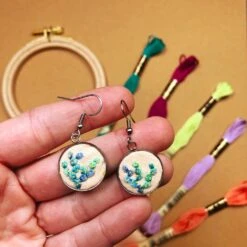 MCreativeJ Embroidered Mushroom, Flower, Cactus Earrings - Beginner DIY Craft Kit 25 MCreativeJ Embroidered Mushroom, Flower, Cactus Earrings - Beginner DIY Craft Kit -Michaels Stores 6108627287609