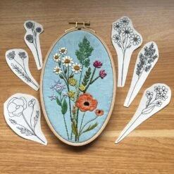 MCreativeJ Wildflower Stems - Peel Stick And Stitch Hand Embroidery Patterns 16 MCreativeJ Wildflower Stems - Peel Stick And Stitch Hand Embroidery Patterns -Michaels Stores 6108641395513