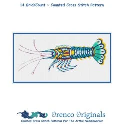 Fallour's Renard's Fantastic CrayFish Counted Cross Stitch Chart Pattern