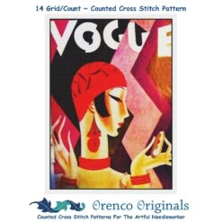 Art Deco Flapper Vogue Cover Eduardo Garcia Benito Counted Cross Stitch Pattern 27 Art Deco Flapper Vogue Cover Eduardo Garcia Benito Counted Cross Stitch Pattern -Michaels Stores 6437554056137 2