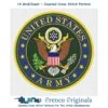 US American Army Crest Insignia Emblem Counted Cross Stitch Chart Pattern