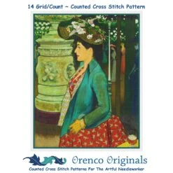An Elegant Woman By French Painter Louis Anquetin Counted Cross Stitch Pattern