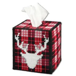 HerrschnersWinter Lodge Tissue Box Cover Plastic Canvas Kit Multicolor -Michaels Stores 6917789852499331424 2