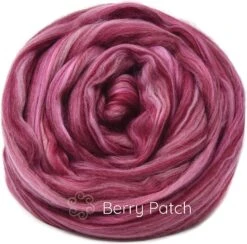 100% Superfine Merino Fiber: Winner's Circle. Soft Combed Top Roving Color Blend For Spinning, Felting, Weaving Berry Patch -Michaels Stores 6918020913280523168 1