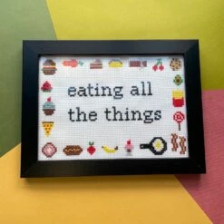 Eating All The Things Counted Cross Stitch Kit 11 Eating All The Things Counted Cross Stitch Kit -Michaels Stores 6983905181375 1