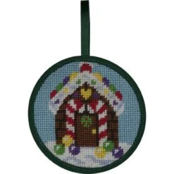 Alice Peterson Stitch-Ups Gingerbread House Needlepoint Ornament Kit Multicolor