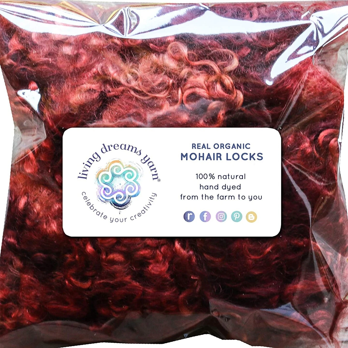 HENNA MOHAIR LOCKS. Organic Hand-Dyed Curly Wool For Rooting Doll Hair, Felting, Blending, Spinning. 1oz 3 HENNA MOHAIR LOCKS. Organic Hand-Dyed Curly Wool For Rooting Doll Hair, Felting, Blending, Spinning. 1oz