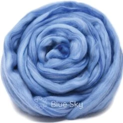 100% Superfine Merino Fiber: Winner's Circle. Soft Combed Top Roving Color Blend For Spinning, Felting, Weaving Blue Sky -Michaels Stores 8070944801594219424 1