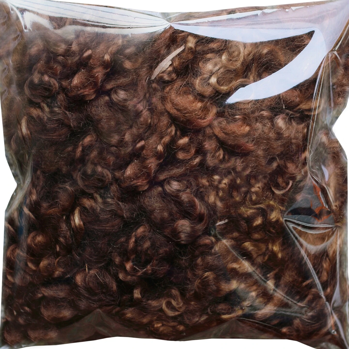 BROWN MOHAIR LOCKS. Organic Hand-Dyed Curly Wool For Rooting Doll Hair, Felting, Blending, Spinning. 1oz 14 BROWN MOHAIR LOCKS. Organic Hand-Dyed Curly Wool For Rooting Doll Hair, Felting, Blending, Spinning. 1oz - Image 12