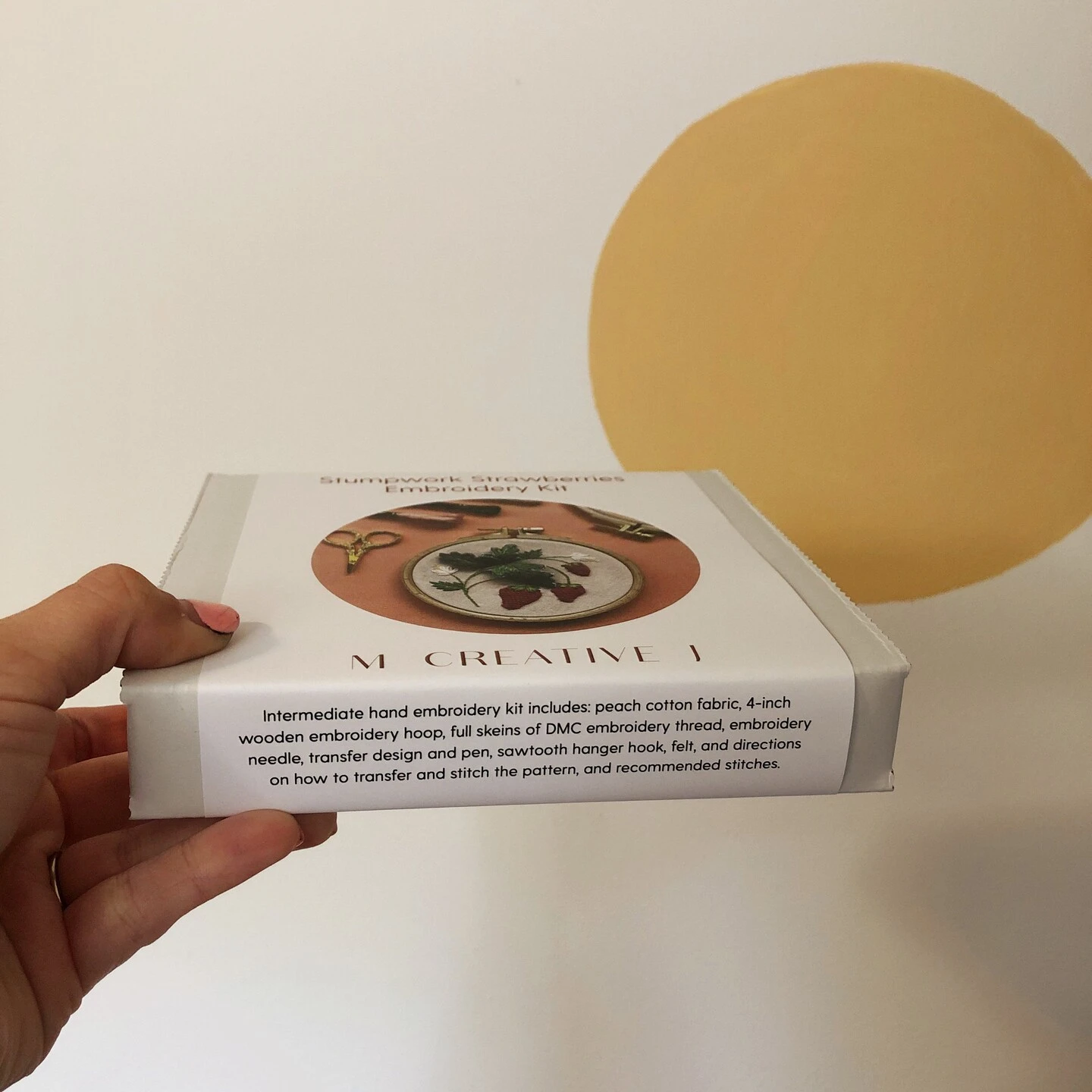 MCreativeJ Stumpwork Strawberries - Intermediate 3D Hand Embroidery DIY Craft Kit 20 MCreativeJ Stumpwork Strawberries - Intermediate 3D Hand Embroidery DIY Craft Kit - Image 18