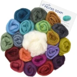 SOAP FELTING KIT: Make Your Own Felted Soap. Diy Kit Includes Multiple Colors Of Wool & Written Instructions. Easy Craft For Kids, Beginners 26 SOAP FELTING KIT: Make Your Own Felted Soap. Diy Kit Includes Multiple Colors Of Wool & Written Instructions. Easy Craft For Kids, Beginners -Michaels Stores 81440353535392 1