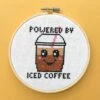 Powered By Iced Coffee Cross Stitch Kit 1 Powered By Iced Coffee Cross Stitch Kit -Michaels Stores 85989938796192