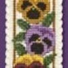 Pansies Bookmark Cross Stitch Kit Multicolor 2 Pansies Bookmark Cross Stitch Kit Multicolor -Michaels Stores 9071240572585