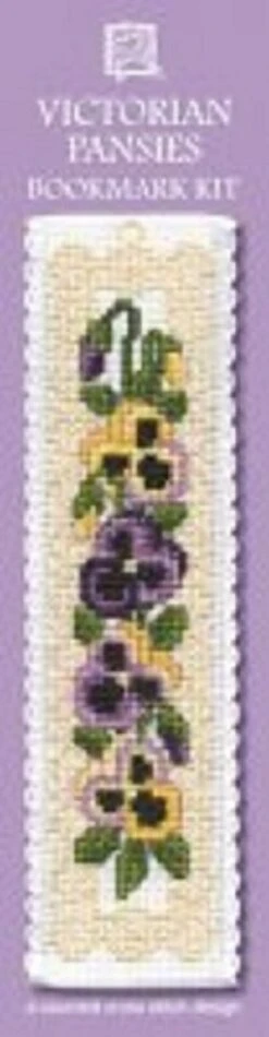 Victorian Pansies Bookmark - Cross Stitch Kit Multicolor 7 Victorian Pansies Bookmark - Cross Stitch Kit Multicolor -Michaels Stores 9071243456169 2