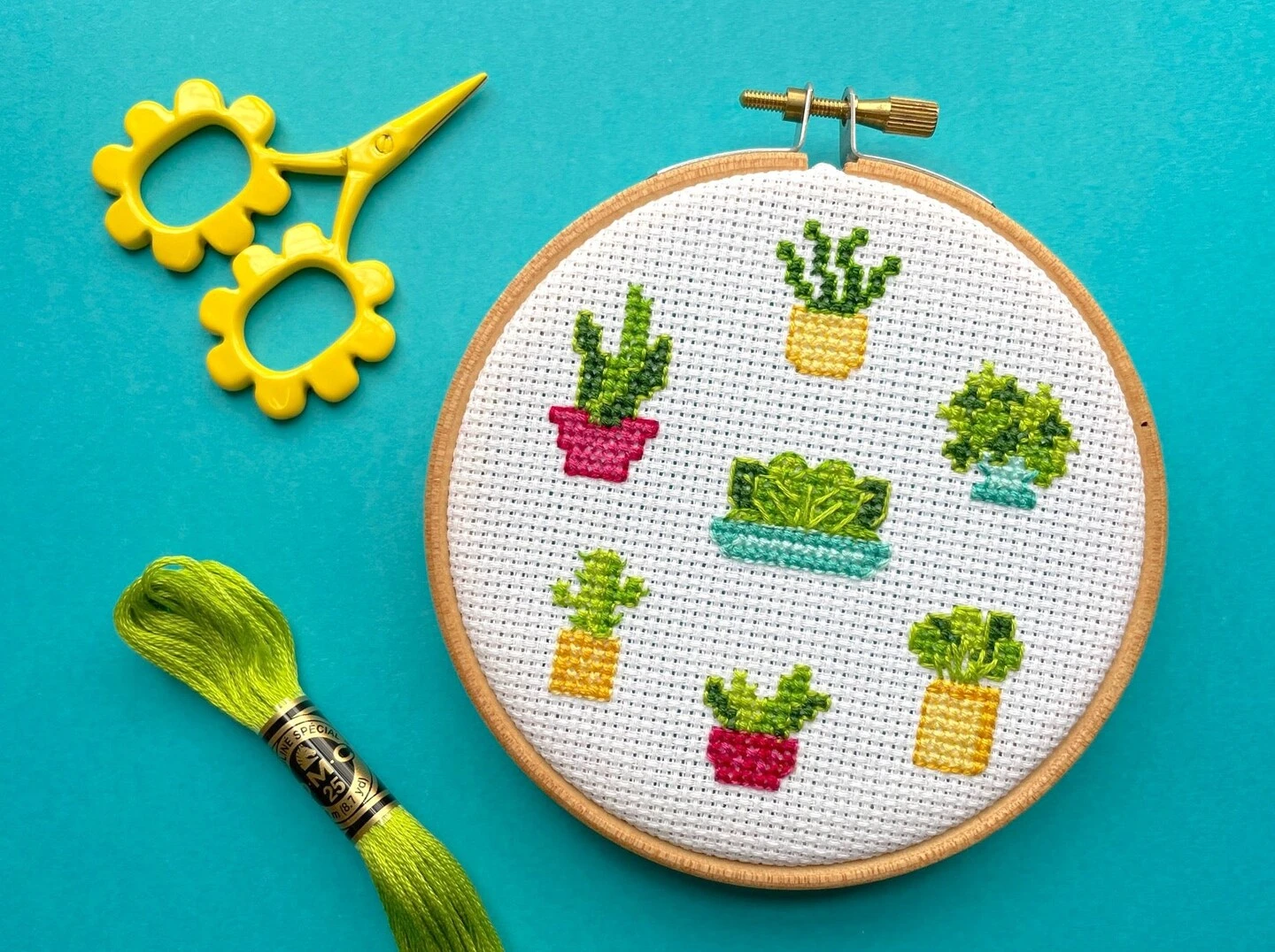 Plant Life Counted Cross Stitch DIY KIT 4 Plant Life Counted Cross Stitch DIY KIT - Image 2